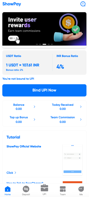 UPI wallet P2P work
